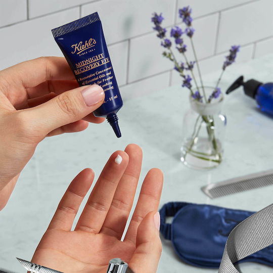 Kiehl's Midnight Recovery Κρέμα Ματιών για Ενυδάτωση , Μαύροι Κύκλοι & Σακούλες 15ml