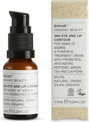 Evolve Beauty 360 Hidratantă & Anti-îmbătrânire Cremă Pentru Ochi & Buze împotriva pentru Cearcăne cu Acid Hialuronic 15ml