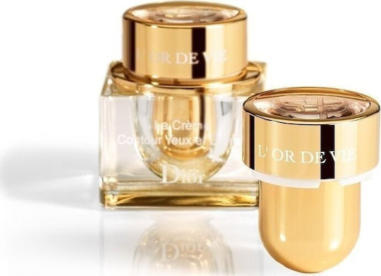 Dior L'Or De Vie Eye And Lip Cream For Anti-Wrinkle Brightening And Dark Circles 15ml