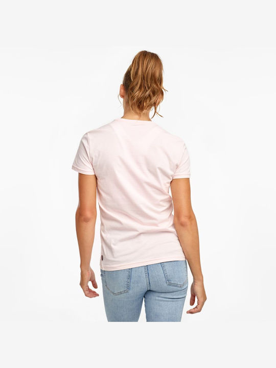 Saucony Graphic Damen T-Shirt Rosa