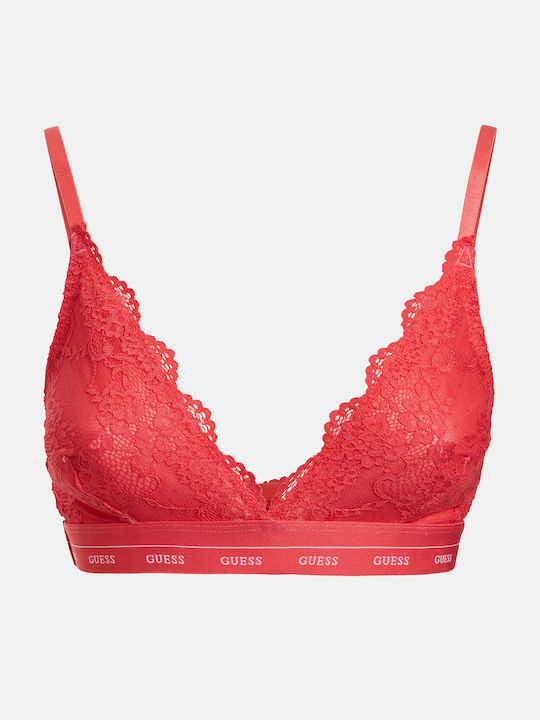 Guess Women's Bralette Bra Red/Coral