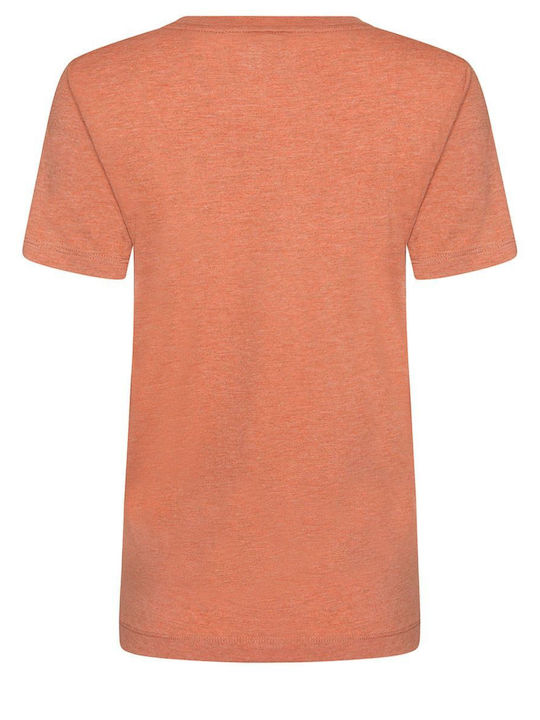 DKNY Damen T-shirt Braun