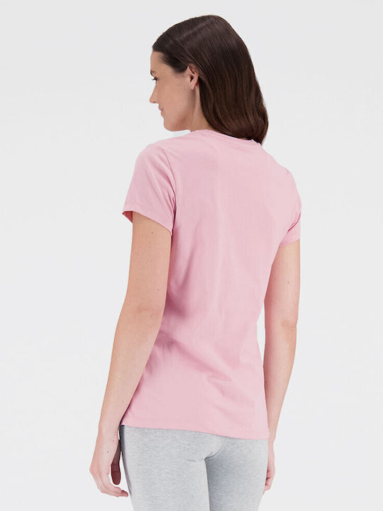 New Balance Γυναικείο Αθλητικό T-shirt Fast Drying Ροζ