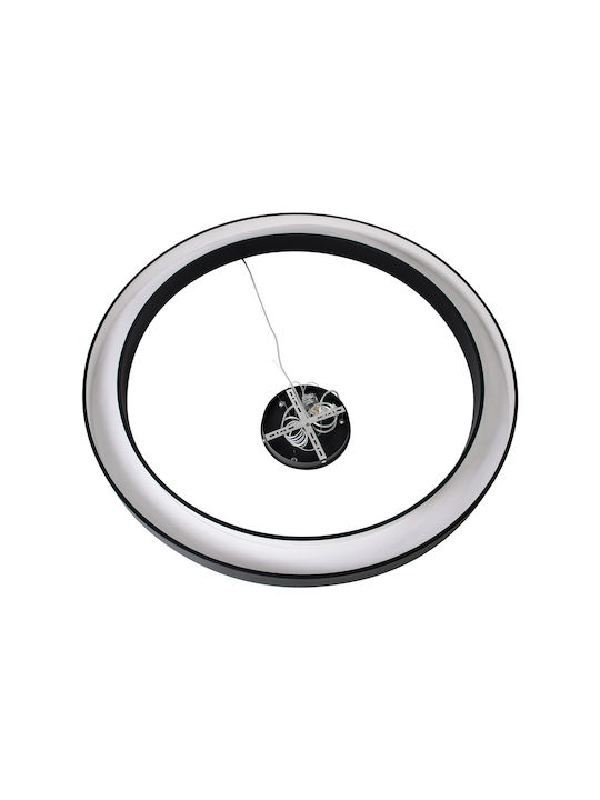 GloboStar Ra Pendant Light Black with Socket E27 127.5x127.5cm