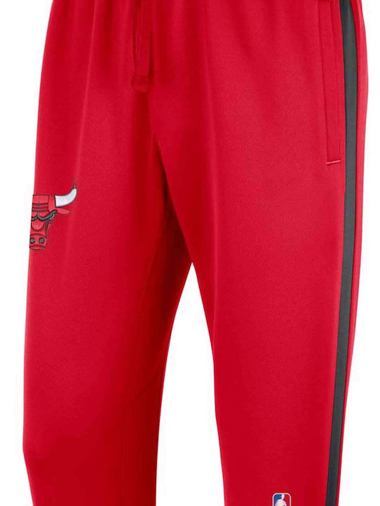 NBA Chicago Bulls Showtime Pantaloni de trening cu elastic Roșu