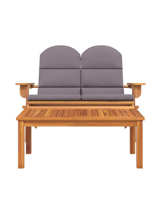 Garden & Outdoor Furniture Sets Sofa Set 2 Pieces Acacia with Pillows