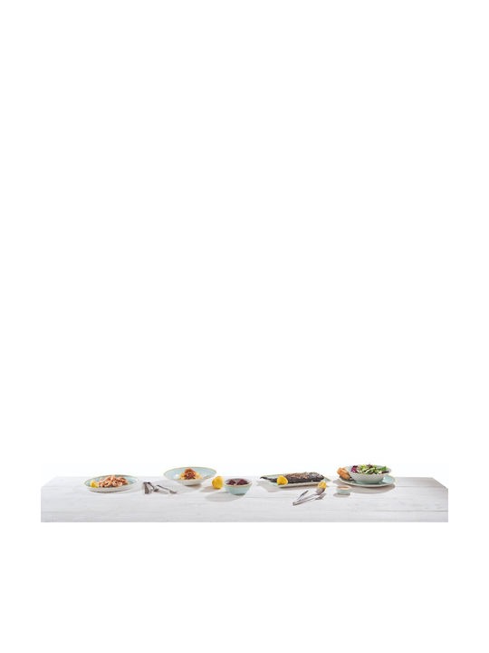 GTSA Ciel Plate Shallow made of Porcelain Green with Diameter 27cm