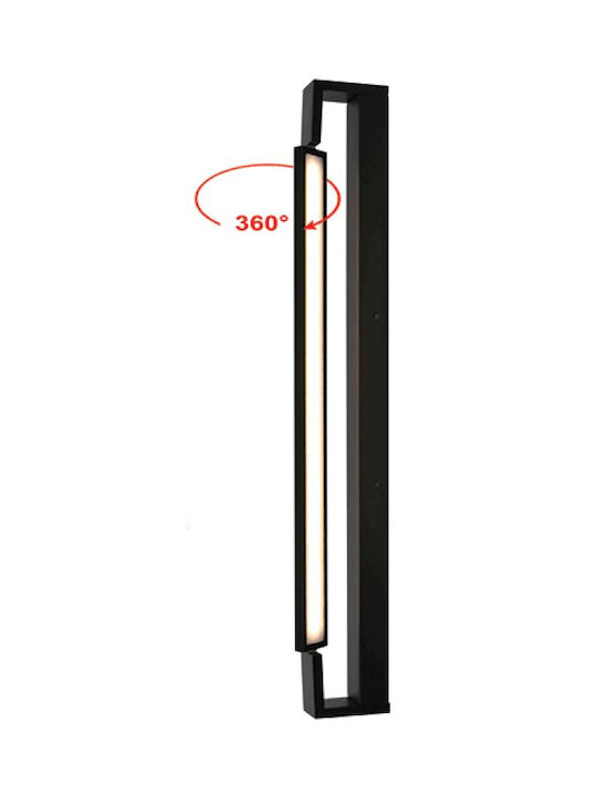Gekas Leuchte Badezimmer LED Schwarz 60cm