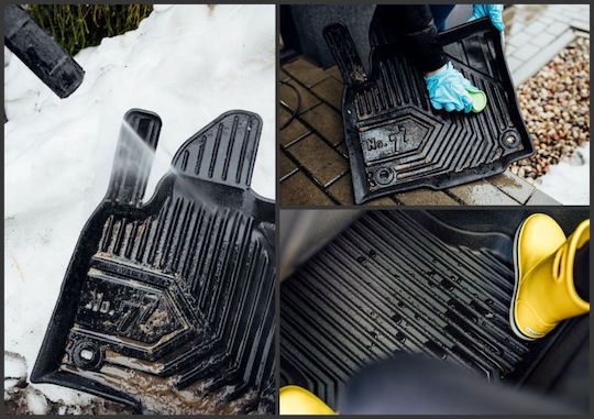 Frogum Set of Front and Rear Mats 4pcs Tray Type for Ford Focus / Edge 2004-2011 Black