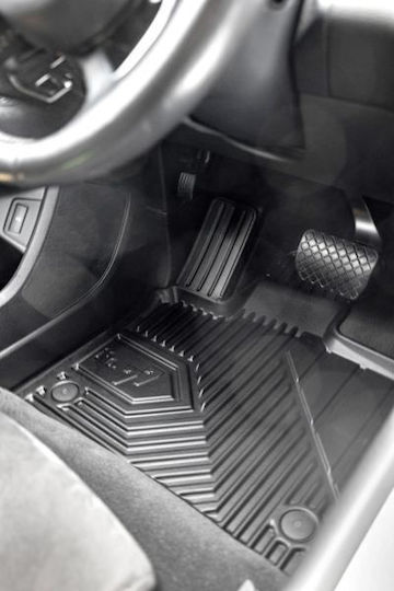 Frogum Set of Front and Rear Mats 4pcs Tray Type for Skoda Kodiaq Ford Edge 2018 Black