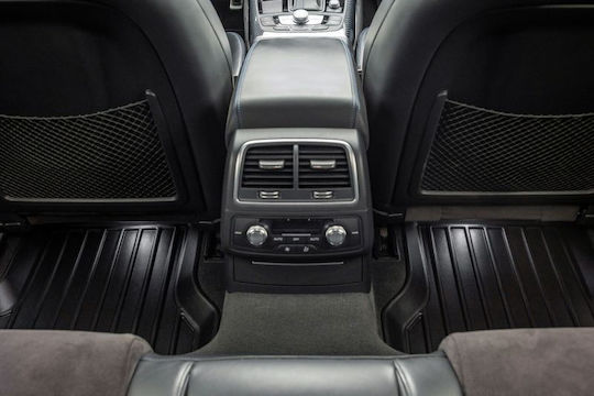 Frogum Set of Front and Rear Mats 4pcs Tray Type for Volkswagen Touran Ford Edge 2003-2010 Black