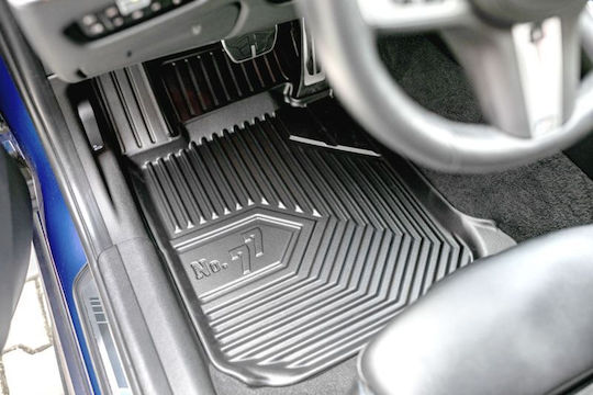 Frogum Set of Front and Rear Mats 3pcs Tray Type for Toyota Avensis Ford Edge 2009-2018 Black