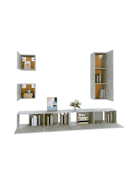 Living Room TV Unit Gray L100xW30cm