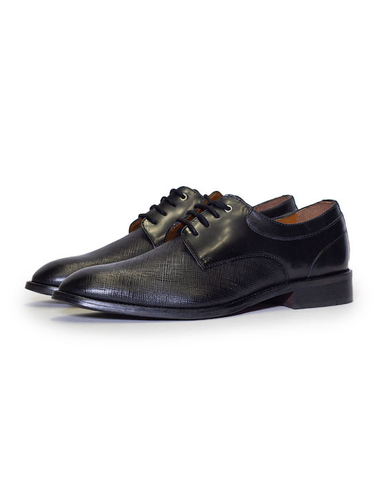 Giacomo Carlo Men's Leather Dress Shoes Black