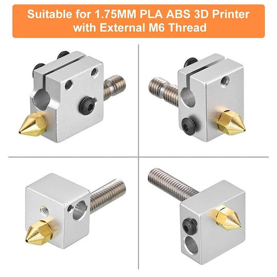 Creality3D Nozzle for 3D Printer 0.2mm / 0.3mm / 0.4mm / 0.5mm / 0.6mm / 0.8mm / 1mm MK8