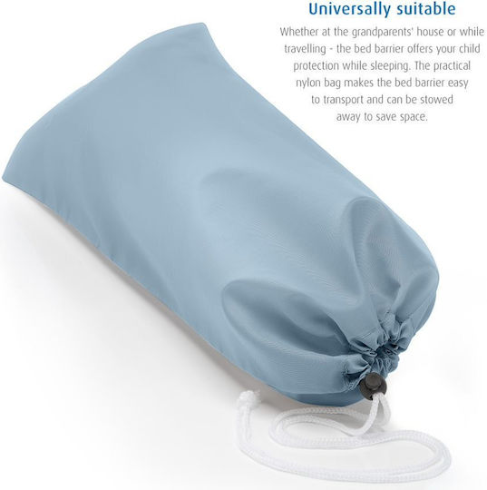 Reer Klappbar Bettschutzgitter für das Bett Einfache Installation aus Stoff in Hellblau Farbe 100εκ. 1Stück