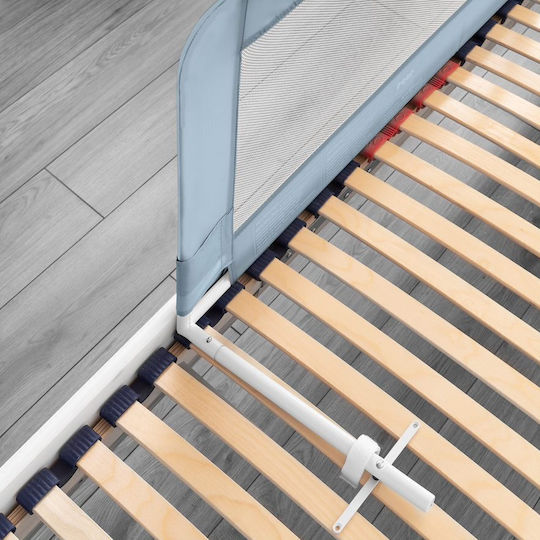 Reer Klappbar Bettschutzgitter für das Bett Einfache Installation aus Stoff in Hellblau Farbe 100εκ. 1Stück