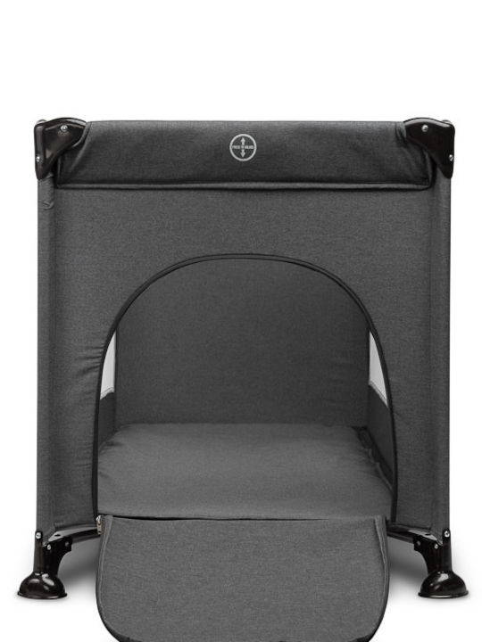 Caretero Basic Кошара за игра с Матрак Сив 126x65см