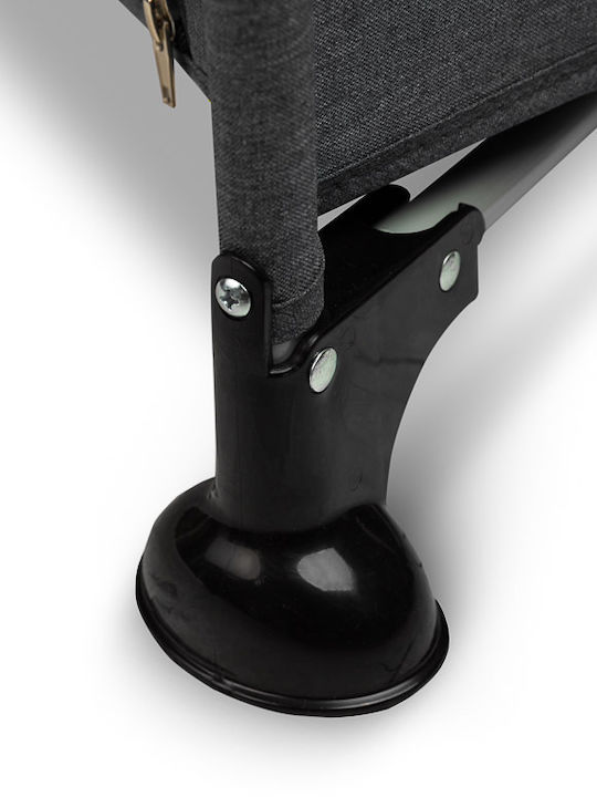 Caretero Basic Кошара за игра с Матрак Сив 126x65см