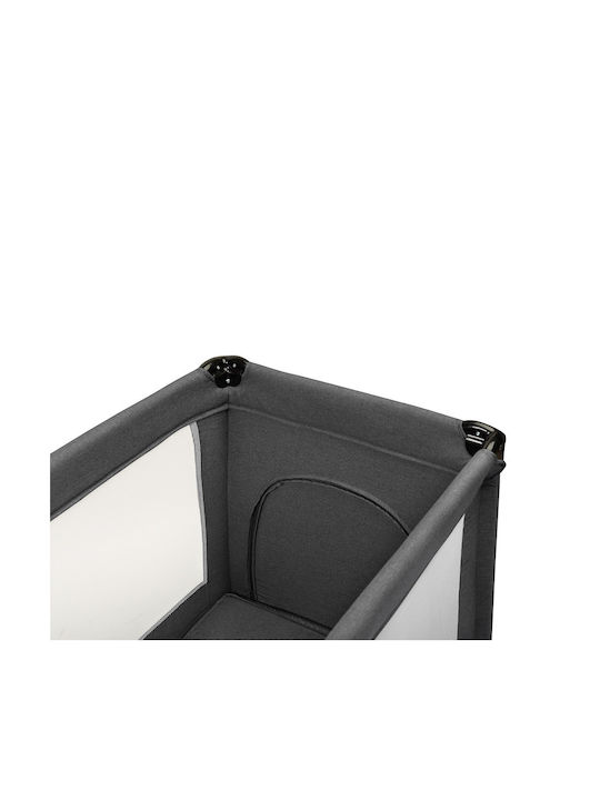 Caretero Basic Кошара за игра с Матрак Сив 126x65см
