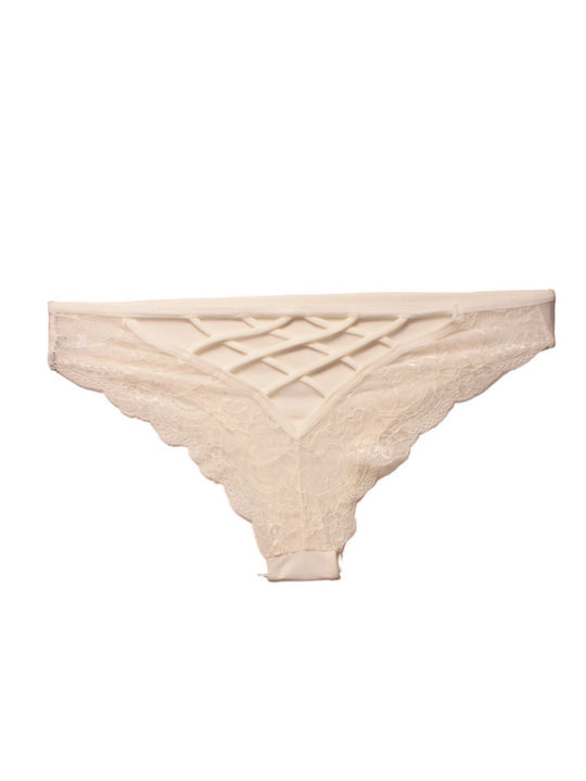 CottonHill CH0110 Women's Brazil with Lace Beige