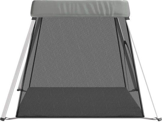 vidaXL Laufstall mit Matratze Gray 110x82cm