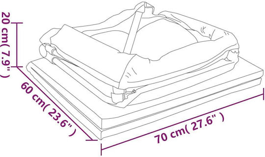 vidaXL Laufstall mit Matratze Gray 110x82cm