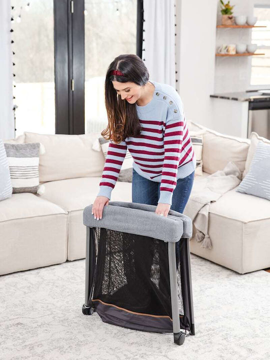 Graco Foldlite Shadow Loc de joacă cu Saltea Gri 105x63.5cm