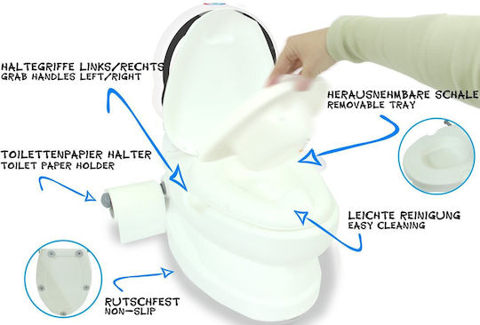 Jamara Töpfchen Schüssel mit Deckel Weiß bis 25kg