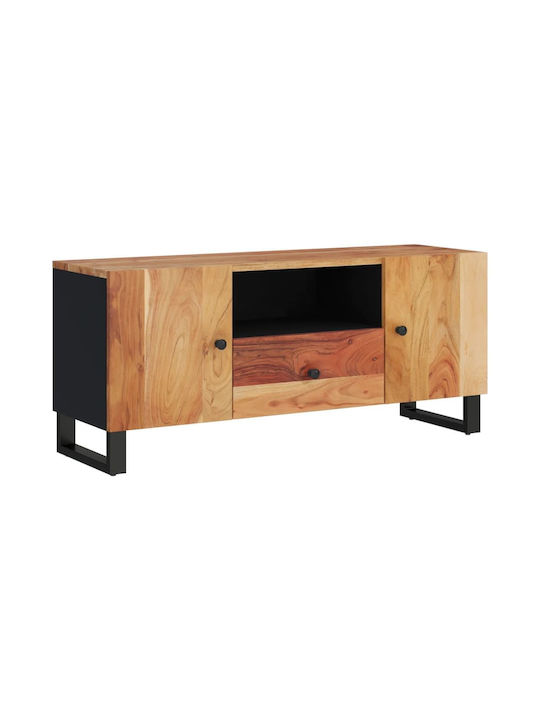 Solid Wood / Particle Board TV Furniture with Drawers Natural L105xW33.5xH46cm