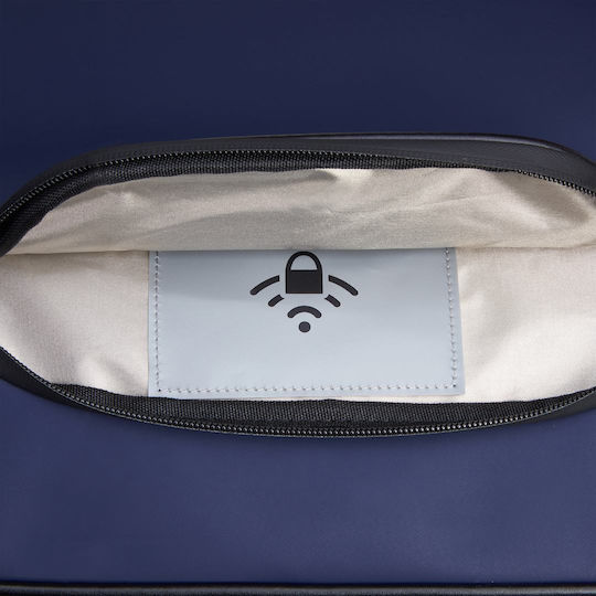 Delsey Peugeot Voyages Σακ Βουαγιάζ Navy Blue με Ρόδες Υφασμάτινο Μ77xΠ37xΥ38εκ.