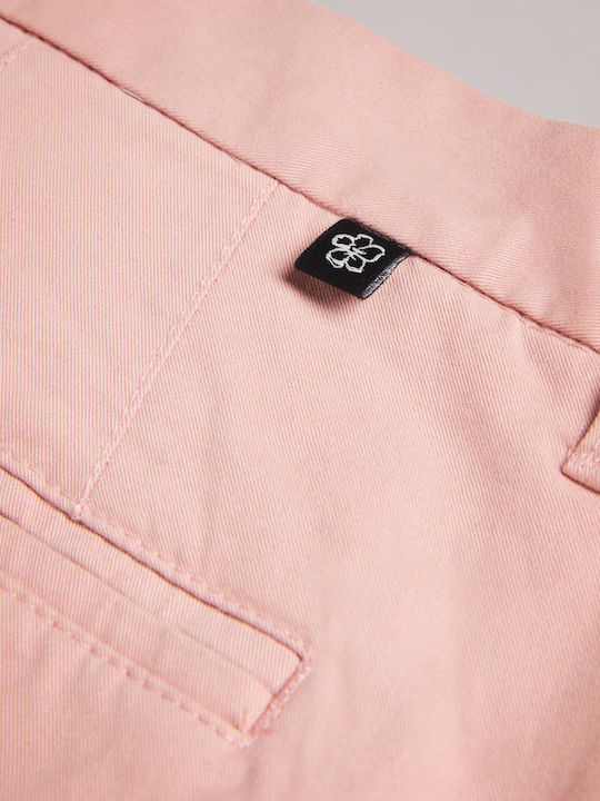 Genay Pantaloni Chino Elastic cu Croială Slim Roz
