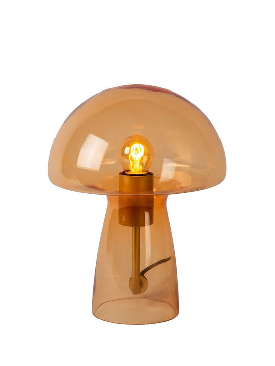 Lucide Lightning Fungo Table Decorative Lamp with Socket for Bulb E27 Orange