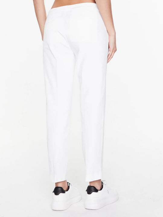 Ralph Lauren Damen Stoff Hose Weiß