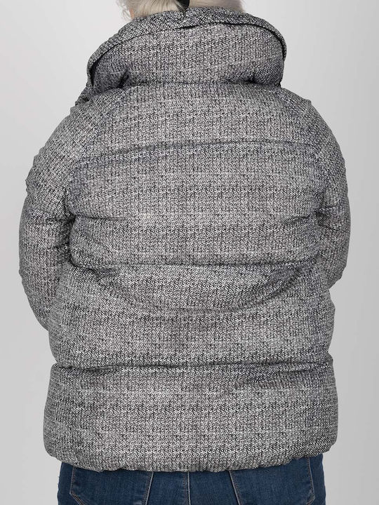 Gant Kurz Damen Puffer Jacke für Winter Gray