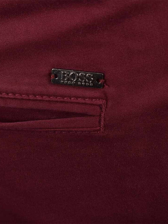 Men's Trousers Chino in Slim Fit Burgundy