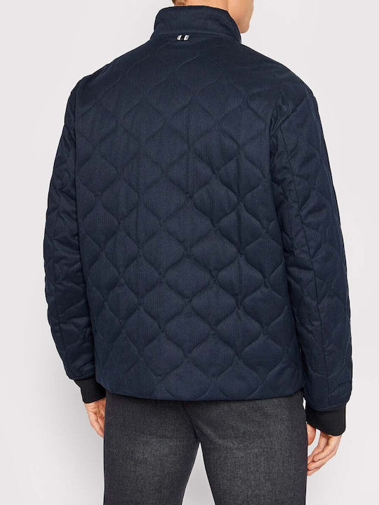 Hugo Boss Ανδρικό Χειμωνιάτικο Μπουφάν Puffer Navy Μπλε