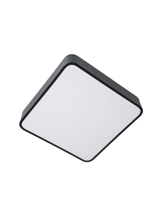 GloboStar Kamala Ceiling Mount Light 40cm Black with Integrated LED and Remote Control