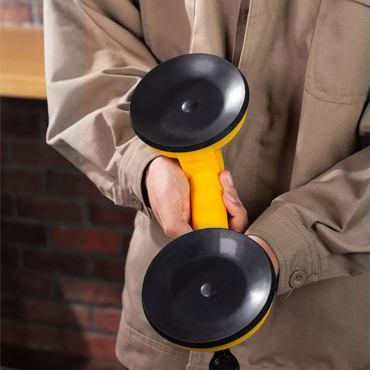 Deli Plastic Double Work Suction Cup 118mm with Max Lifting Weight 80kg