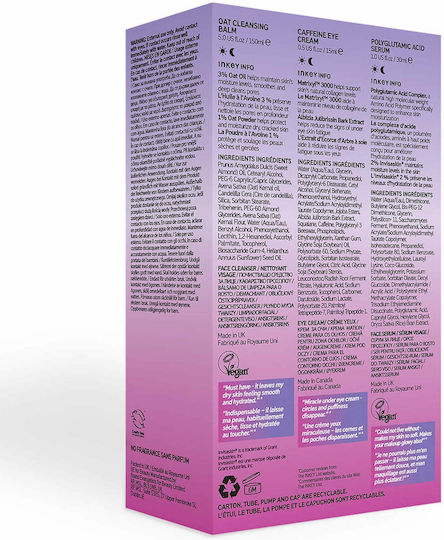 The Inkey List Make UP Prep 101 Hautpflegeset für Anti-Aging, Feuchtigkeitsspendend & Gesichtsreinigung