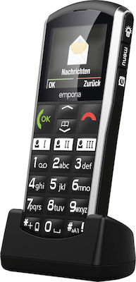 Emporia Simplicity Single SIM Handy mit Großen Tasten Schwarz