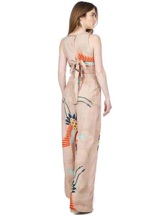 Moutaki One-piece Jumpsuit Beige