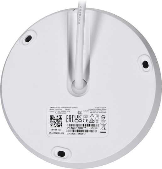 TP-LINK Vigi C230 v1 IP Surveillance Camera Full HD+ 3MP Waterproof with Microphone and Lens 2.8mm