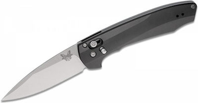 Benchmade Arcane Pocket Knife Black with Blade made of Stainless Steel in Sheath