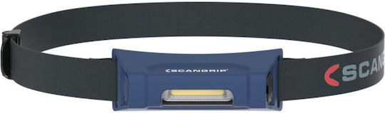 Scangrip Rechargeable Headlamp LED IP54 with Maximum Brightness 200lm Zone 2