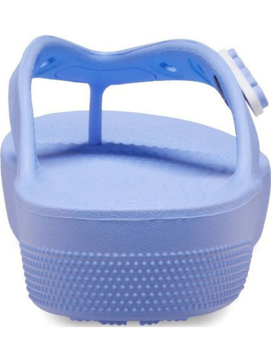 Classic Flip Flops with Platform Moon Jelly
