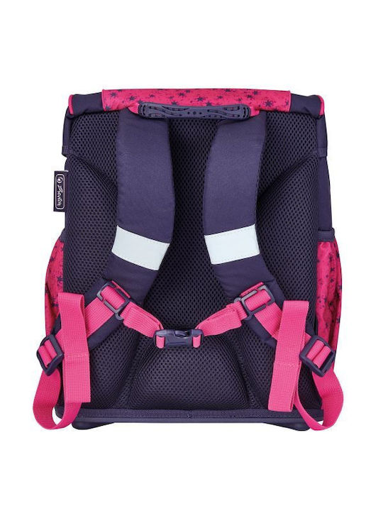 Herlitz Ultralight Stars School Bag Backpack Elementary, Elementary Pink with Water Bottle Holder 16Liters
