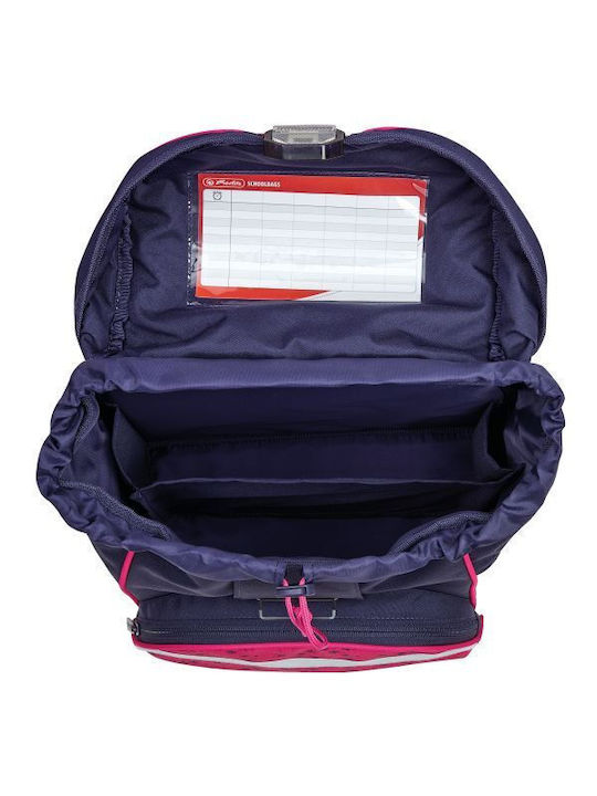 Herlitz Ultralight Stars School Bag Backpack Elementary, Elementary Pink with Water Bottle Holder 16Liters