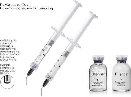 Labo Fillerina Plus Tratament Filler Dermo-Cosmetic Clasa 4 Serum Hidratant Și Anti-Îmbătrânire Pentru Față Cu Acid Hialuronic Pentru Tonifiere 2x30ml