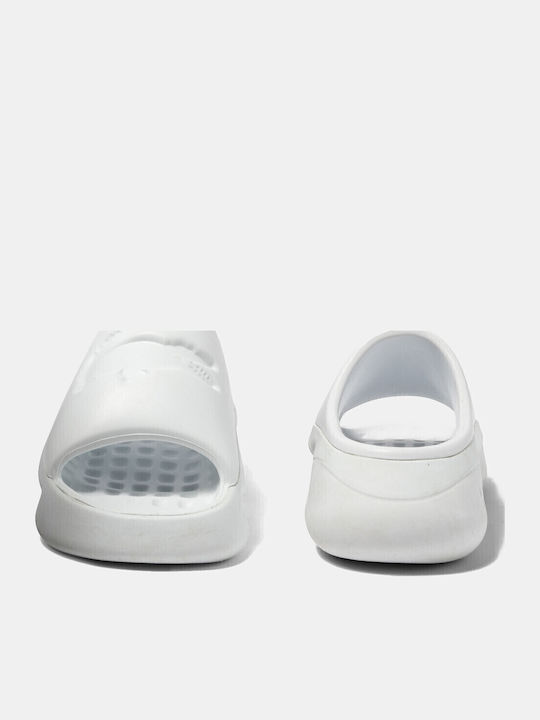 Women's Platform Slides White